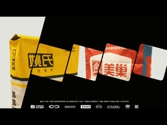 Het Document van Kraftpapier van de Flexodruk Bruin Zak Lichtgewicht Draagbaar Supermarkt het Winkelen Gebruik