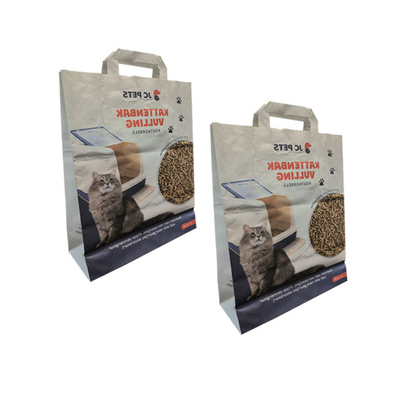 het Document van 5L 10L Kraftpapier Verpakkende Natuurlijke Tofu Cat Litter Bag Open Mouth van het Zakkenhuisdier