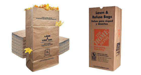 Open Top Eco Friendly Grass Clipping Paper Bags voor tuin of tuin