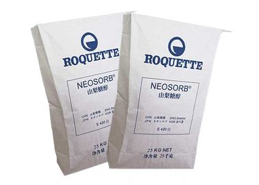 Gecustomiseerde capaciteit Kraftpapier verpakkingszakken industrieel wit of bruin