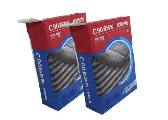 De grote het Document van de Grootte Grote Capaciteit 70g/m2 Multiwall Kraftpapier Zak van de het Poederklep van de Zakkenstopverf