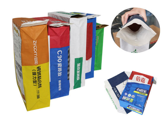 het Document van 20kg 25kg Multiwall Kraftpapier het Aardappelzetmeel van het Zakkenpoeder Verpakking