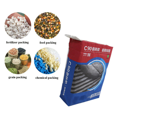 Chemische Gekleefde het Document van Klepmultiwall Zakken Douane Gedrukte 15kg voor Cement