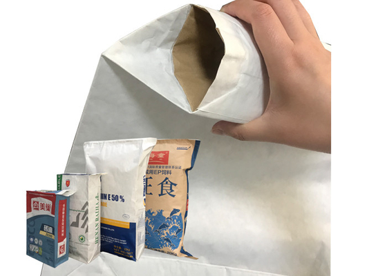 Chemische Gekleefde het Document van Klepmultiwall Zakken Douane Gedrukte 15kg 20kg