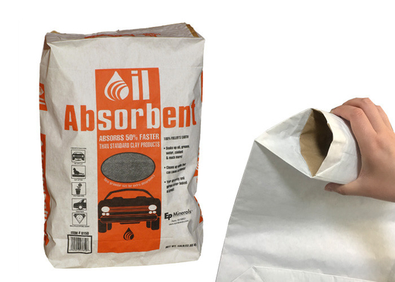 Vloeibare het Document van Multiwall van de Morserij Absorberende Chemische Gekleefde Klep Zakken 15kg 20kg