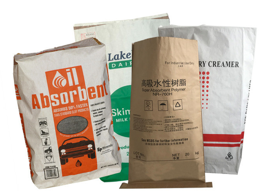 Douane Gedrukte Vloeibare Morserij Absorberende Document Verpakkende Zak 15kg 20kg