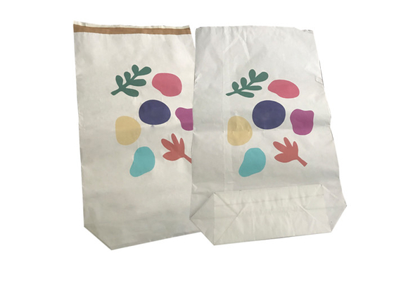 Food Grade Heat Sealed Paper Bags Multi Wall Leeg met Pe Liner