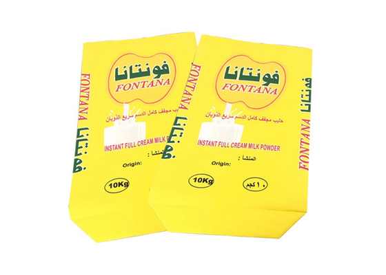 Accepteer aangepaste industriële papieren zak 25kg 3 lagen Pe Lined Multi Wall Kraft