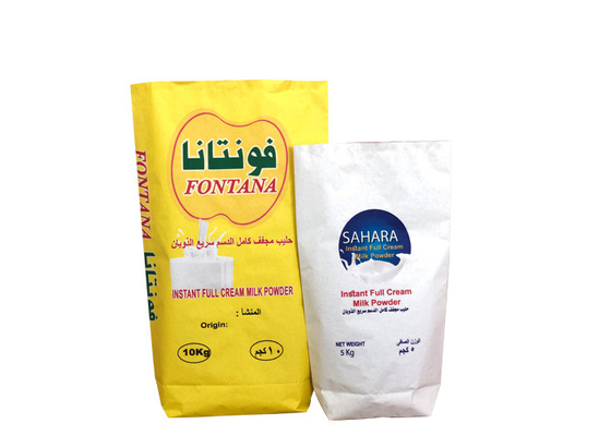 20kg 25kg Melkpoeder Multi Wall Paper Sacks Food Grade