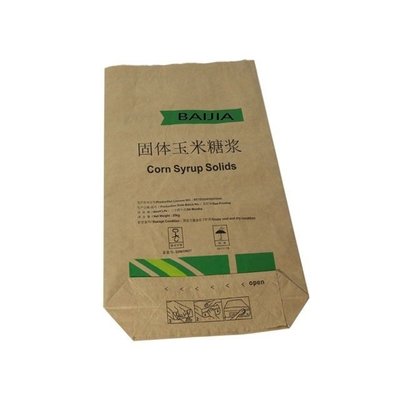 Van de het Graanbloem van ISO 5kg het Document van Kraftpapier Zakken voor Tarwemeel Verpakking