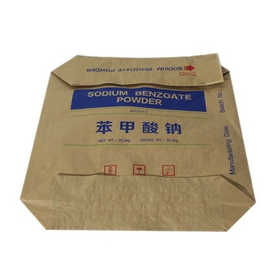 De witte Gekleefde het Document van Klepmultiwall Druk van de de Bloemzak 25kg 50kg Flexo van de Zakkenrijst
