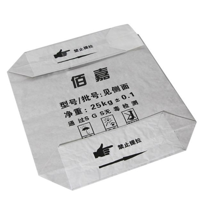De witte Gekleefde het Document van Klepmultiwall Druk van de de Bloemzak 25kg 50kg Flexo van de Zakkenrijst