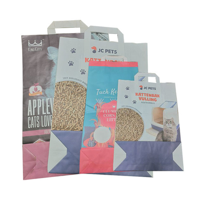 het Document van 5L 10L Kraftpapier Verpakkende Natuurlijke Tofu Cat Litter Bag Open Mouth van het Zakkenhuisdier