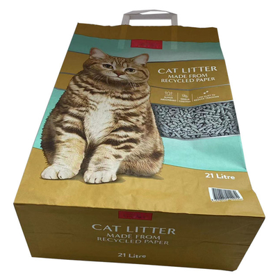 het Document van 6L 10L 12L Kraftpapier het Verpakkende Document Cat Litter Bags van de Zakkendouane