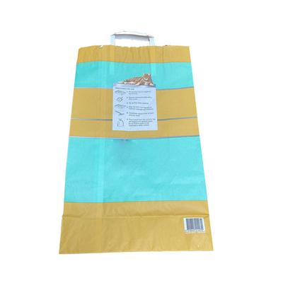 het Document van 6L 10L 12L Kraftpapier het Verpakkende Document Cat Litter Bags van de Zakkendouane