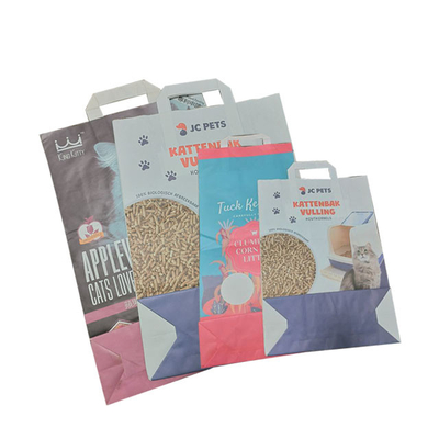 De Hitte van de douanedruk 6L 10L - verzegelde Biologisch afbreekbare Cat Litter Bags Wear Resistance