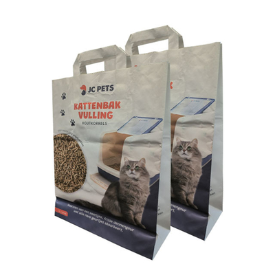 van de Douanelogo pet van 3.6kg 7L van de de kattendraagstoel de Witte pp Laminering van de verwijderingszakken