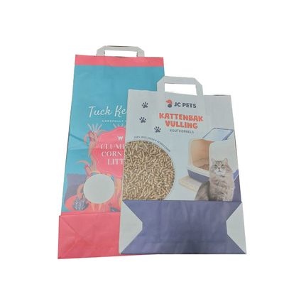van de Douanelogo pet van 3.6kg 7L van de de kattendraagstoel de Witte pp Laminering van de verwijderingszakken