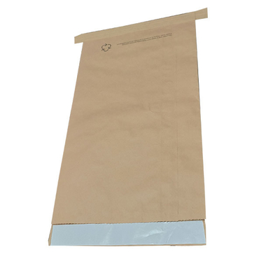 Bruine van de Mondzakken 25kg van Multiwall Document Genaaide Open het Voedselrang