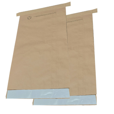 Bruine van de Mondzakken 25kg van Multiwall Document Genaaide Open het Voedselrang