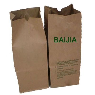 30 gallon open top bruine papieren gazonzakken aangepaste dikte