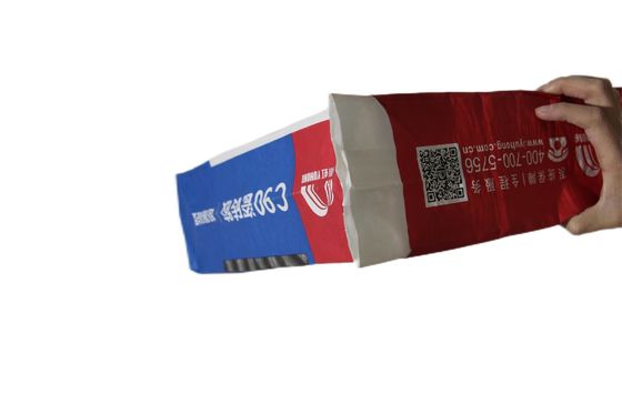 Gelijmde klep maatpapierzakjes met klep en drukwerk