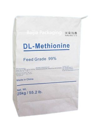 Gepersonaliseerd logo Multi Wall Paper Bags voor voedsel en farmaceutische verpakkingen