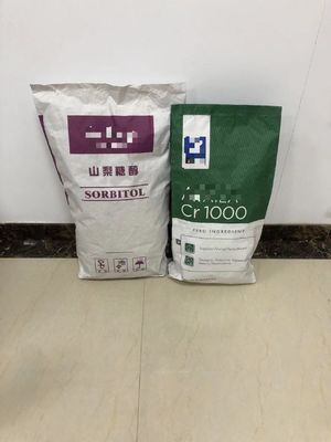 Verpakking van levensmiddelen/voedingsmiddelenadditieven 20 kg zakjes met knijppapier