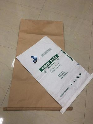 Op maat gesneden papierzakken met open mond met meerdere muren voor hoogwaardige behoeften