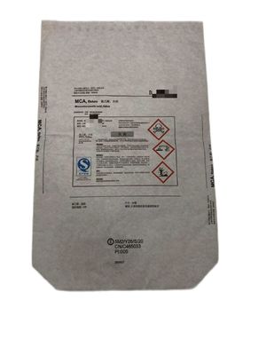 25 kg Multiwall papieren zakken Vierkante bodem Open mond voor chemische verpakkingen
