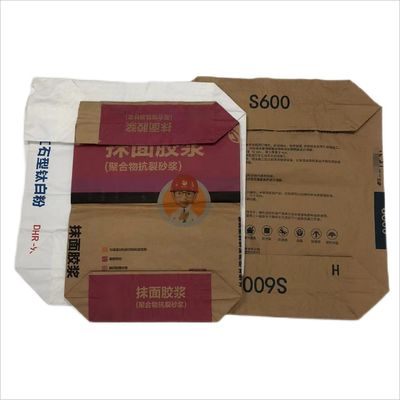 Gepersonaliseerde verpakking Industriële papieren zak 25 kg Verpakking Chemische bouwmaterialen Voedselpoeder