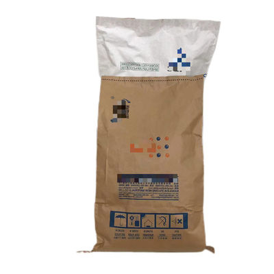 Eco-vriendelijke warmteverzegelde kraftpapieren zakken Custom logo Food Grade Packaging Voor voedsel Landbouw Chemie Voederbouw
