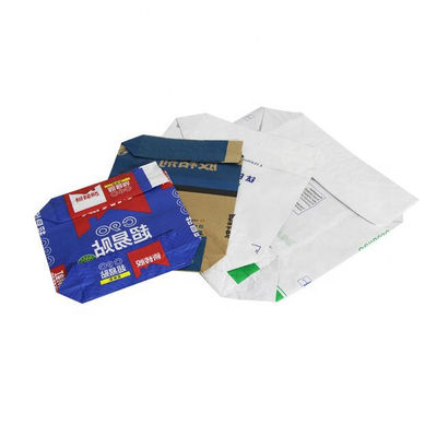 2 laag 3 laag kraft papier klepzakken met plastic binnenkant voor verpakking cement putty chemisch poeder houder 20kg 25kg 50kg