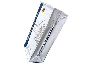 3 het Document van lagenmultiwall Kraftpapier het Document van de Zakken Vlakke Bodem Zakken met PE binnen Voering