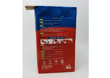 2 Klepdocument het Document van Zakmultiwall Kraftpapier van het Cementzakken van de Zakken van de Vlakke Bodem Plastic Aangepaste de tegellagen zak