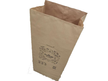 van de Klepmultiwall van 50kg 60gsm Vochtbestendige Gekleefde het Gazondocument Zakken