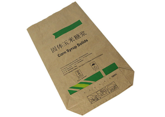 25kg de verpakking van Multi het Document van Muurkraftpapier Zak voor Chemische Materiële Vierkante Bodem