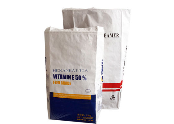 het Document van de Laag Witte Bruine Kraftpapier van 15kg 20kg 25kg Dubbele Zak voor Verpakking