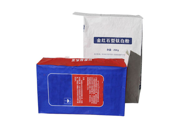 Aangepaste het Document van de Embleem25kg Multimuur Zakken50kg Kraftpapier Document Zak