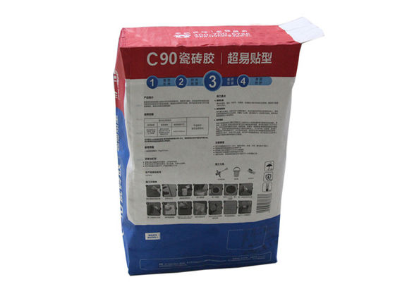 Het Document van de Klepmultiwall Kraftpapier van 20KG 25KG Gekleefd het Cementmortier van de Zakken Chemisch Industrie