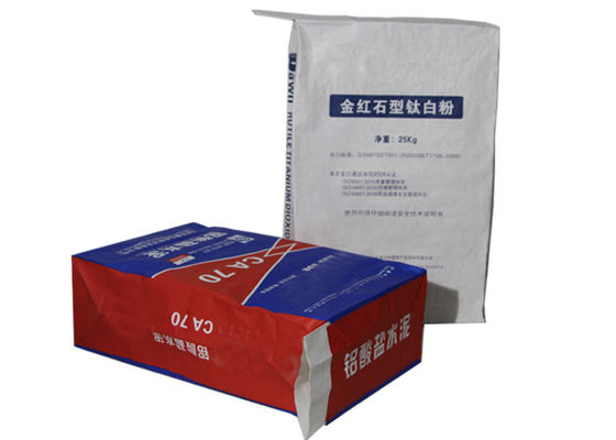 120g/M2 kraftpapier-Document Gekleefde het Cement Verpakkende Zakken van Klepzakken voor Gipspleister
