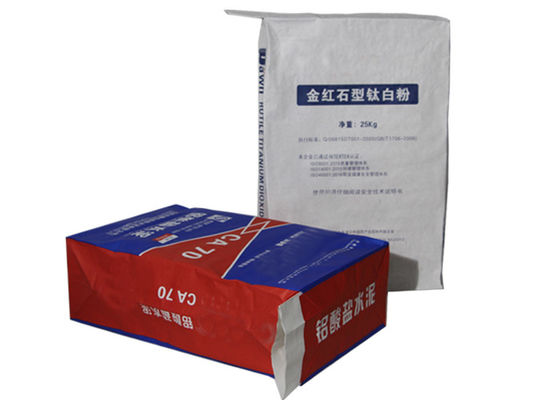 Het Document van de Klepmultiwall Kraftpapier van 20KG 25KG Gekleefd het Cementmortier van de Zakken Chemisch Industrie