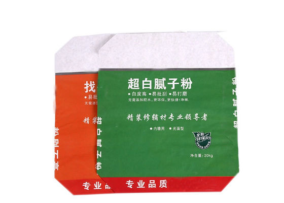 De Muurdocument van de voedselrang Multi het Document van Kraftpapier van de Zakken20kg 25kg Vierkante Bodem Klepzak