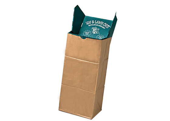 het Document van 125gsm Multiwall Kraftpapier het Afvalzakken van de Zakken Op zwaar werk berekende Yard met Aangepast Embleem