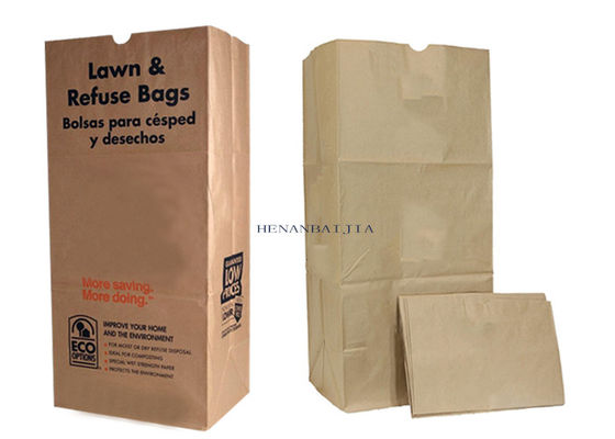 30 Grote het Document van Gal Biodegradable Kraft Paper Bags 120gsm Vuilniszakken