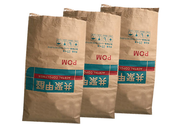 Het Document van Kraftpapier van de Eco Vriendschappelijke Gekleefde Open Mond Zak M Fold Heat Sealed
