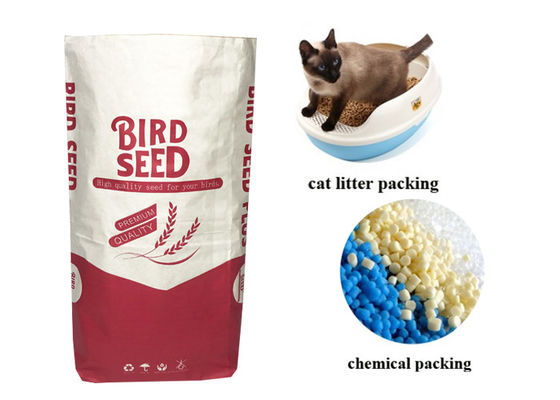 Vochtbestendige de Bodemdocument van het Hondvoer Vierkante Zak Cat Litter Animal Feed Seed voor Vogel