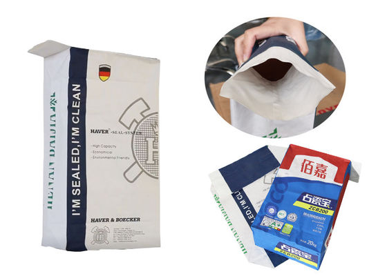 het Document van 20kg het 25kg Gekleefde Kraftpapier Zetmeel Sugar Packaging Paper Sack van de Klepzak