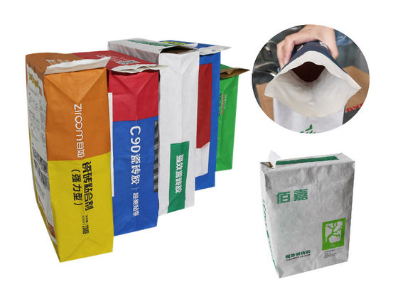 het Document van 20kg het 25kg Gekleefde Kraftpapier Zetmeel Sugar Packaging Paper Sack van de Klepzak