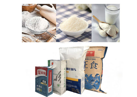 het Document van 10kg 15kg 25kg 50kg Multiwall Kraftpapier van het de Melkpoeder van de Zakkenbloem de Verpakkende Zakken
